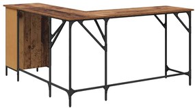 vidaXL Asztal Öreg fa 141 x 141 x 75 cm Faanyag