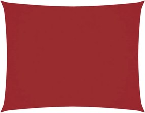 vidaXL piros téglalap alakú oxford-szövet napvitorla 6 x 7 m