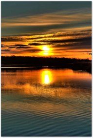 Poszterek 60x90 Nyugat a nyugodt víz felett