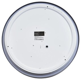 Modern szürke mennyezeti lámpa fehér színnel, 38 cm, LED-del, dimmelhető RGB - Kanton