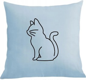 Párna párnahuzat Cool nyomott mintás cica