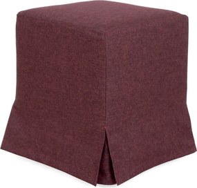 Cube H puff huzattal - S78 szövet - bordó R