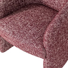 Borvörös kárpitozott irodai szék Cordo – WOOOD