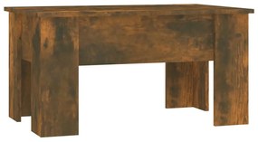 Füstös tölgy színű szerelt fa dohányzóasztal 79 x 49 x 41 cm