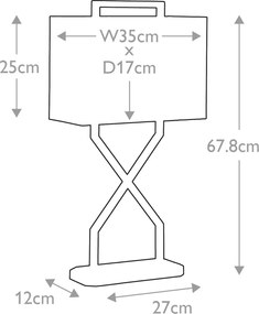 Elstead Lighting CROSS CROSS-TL Asztali lámpa 1x60W/E27