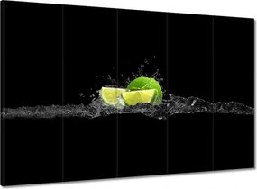 Vászonkép 100x70 Lime fekete