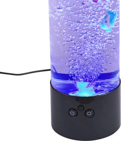 Buborékcső fekete 30 cm LED RGB-vel - Sealife
