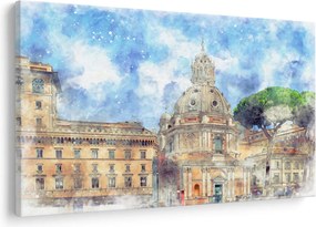 Kép - Santa Maria di Loreto temploma, Róma, Olaszország (90x60 cm)