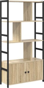 vidaXL Könyvespolc Sonoma tölgy 80 x 30 x 155,5 cm Faanyag