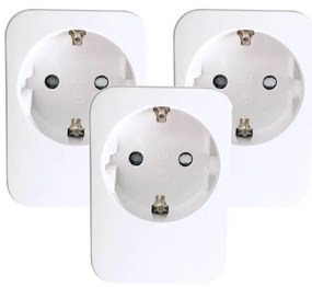 Immax NEO 07761C - 3x NEO LITE okos konnektor 3680W/230V/16A Wi-Fi Tuya SCHUKO
