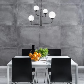 Csillár láncon OSCAR 4xG9/5W/230V fekete