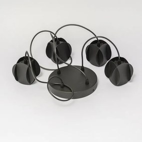 Kábeles függőlámpa GAMBIT 4xGU10/10W/230V fekete