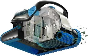 Medencetisztító robot, Dolphin S200, fekete, vezetékes, automata, padló és fal tisztítás, vízvonal tisztítás