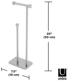 Acél WC-papír tartó állvány Cappa – Umbra