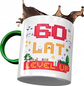 Zöld Bögre Születésnapra 60 60-es 60-as Ajándék Nyomtatott Fotóval