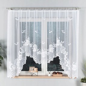 Penelope Jacquard készfüggöny, alul kivágással 400x160 cm