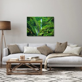 Kép - Madakaripura vízesések, Kelet-Jáva, Indonézia (üvegen) (70x50 cm)