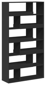 fekete szerelt fa térelválasztó 100 x 33 x 187,5 cm