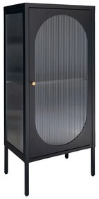 Fekete fém tálalószekrény 50x110 cm Adelaide – House Nordic
