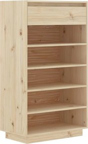 vidaXL tömör fenyőfa cipősszekrény 60 x 34 x 105 cm