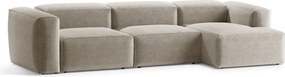 Bézs sarokkanapé (jobb oldali-heverő résszel) Bergamo – Cosmopolitan Design