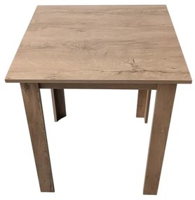 Négyzet alakú LEVI étkezőasztal sonoma tölgy színben