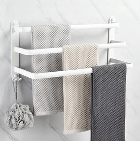 Fürdőszobai Törölközőtartó Állvány 3 karos