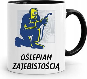 Fekete Bögre Hegesztőnek, Vakító, fényképes nyomattal