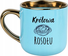 Bögre Kék 400ml Ajándék Vicces Anyák Napja Húsleves Királynő