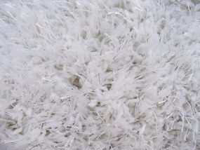 Parla vastag fehér Shaggy Szőnyeg 125 x 200 cm