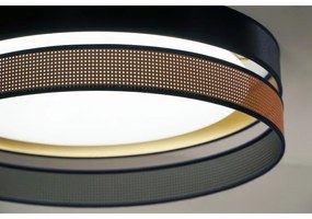 Duolla-LED Mennyezeti lámpa ROLLER DUO SHINY LED/24W/230V átm. 45 cm kék/réz