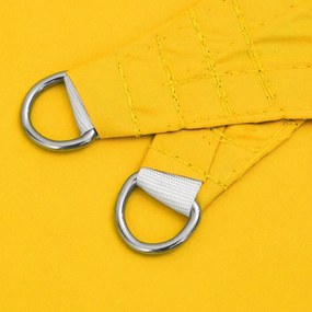 sárga téglalap alakú oxford-szövet napvitorla 2,5x4,5 m