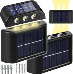 Kerti fali lámpa Arsa Go fekete integrált Led fényforrás 10 W