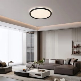 BRILAGI - dimmelhető LED mennyezeti lámpa RIVO LED/72W/230V 3000-6000K fekete Ø 50 cm + távirányító