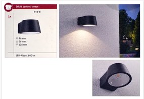 Paulmann 94452 - LED/6W IP44 Kültéri fali lámpa CAPEA 230V