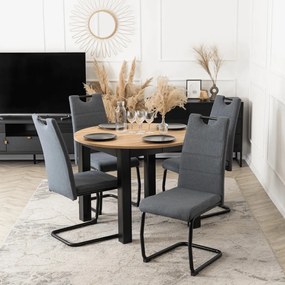 Szánkótalpas Étkezőszék Szürke Színben. LOPEZ