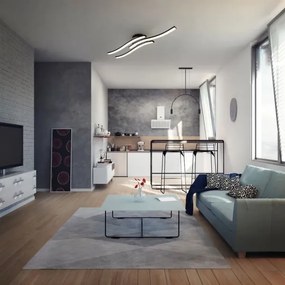 LED Mennyezeti lámpa 3xLED/6W/230V 2700K fekete