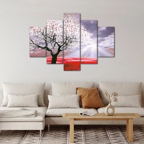 Piros fa kép (150x105 cm)