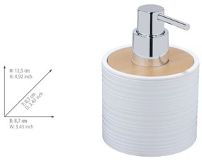 Fehér műanyag szappanadagoló 350 ml Lyon – Allstar