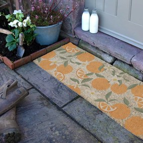 Kókuszrost lábtörlő 40x120 cm Orange – Artsy Doormats
