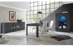 SERIAN vitrinszekrény antracit