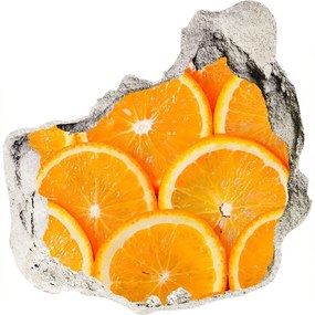 3d lyuk fal dekoráció Narancs szeletek nd-p-82047146