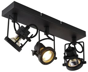 Okos spot lámpa fekete 3-as, Wi-Fi-vel GU10 - Suplux