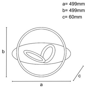 LED dimmelhető mennyezeti lámpatest LED/105W/230V 3000-6500K + távirányító