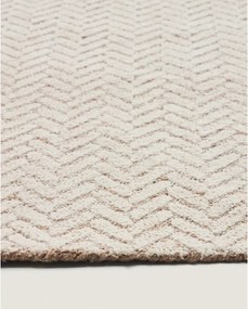 Krémszínű kézi szövésű gyapjú szőnyeg 160x230 cm Calira – Kave Home