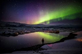 Művészeti fotózás Aurora Borealis or Northern lights in Iceland, Arctic-Images, (40 x 26.7 cm)