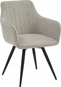 Bézs kárpitozott forgószék nappaliba, étkezőbe és konyhába Ballo