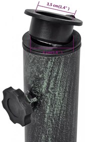 öntött vas napernyő talp 12 kg 48 cm