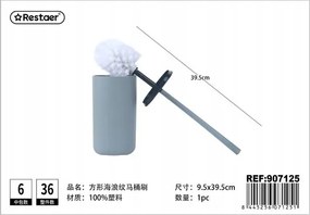 Elegáns szürke Wc kefe vödörrel