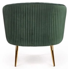 Crown fotel, sötétzöld / arany